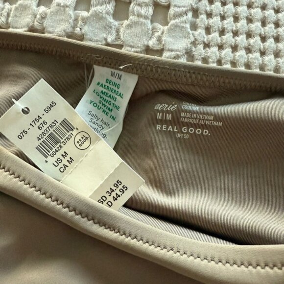 NEW Aerie Taupe Bikini Bottom with Ring Detail Size M - Picture 5 of 5